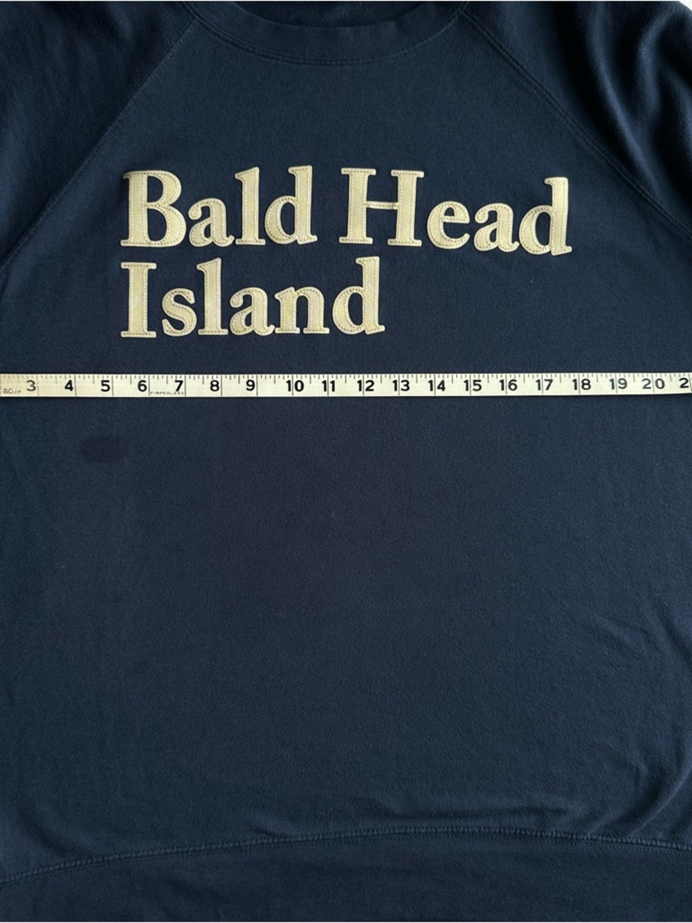 Bald Head Island Navy Crewneck Slouchy Oversized Sweatshirt - Picture 5 of 7